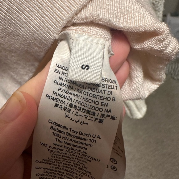 Tory Burch Light Pink Short Sleeve Tee - Picture 7 of 8